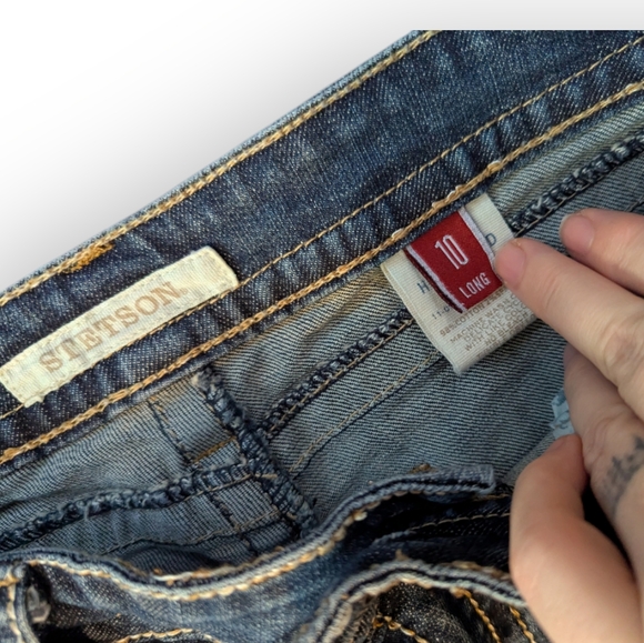 Stetson Jeans Women's Size 10 Long - Picture 4 of 7